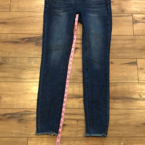 BP High Rise Button Fly Raw Hem Skinny Jeans - Picture 7 of 12